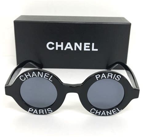 chanel paris logo round sunglasses replica|chanel vintage sunglasses shop.